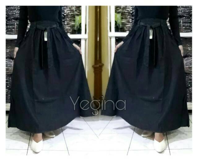 ROK JEANS SUPER JUMBO TALI WANITA ROK BIGSIZE BISA COD