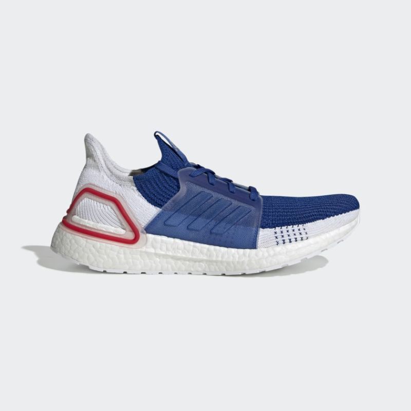 Adidas Ultraboost 19 Men Shoes White Blue Original