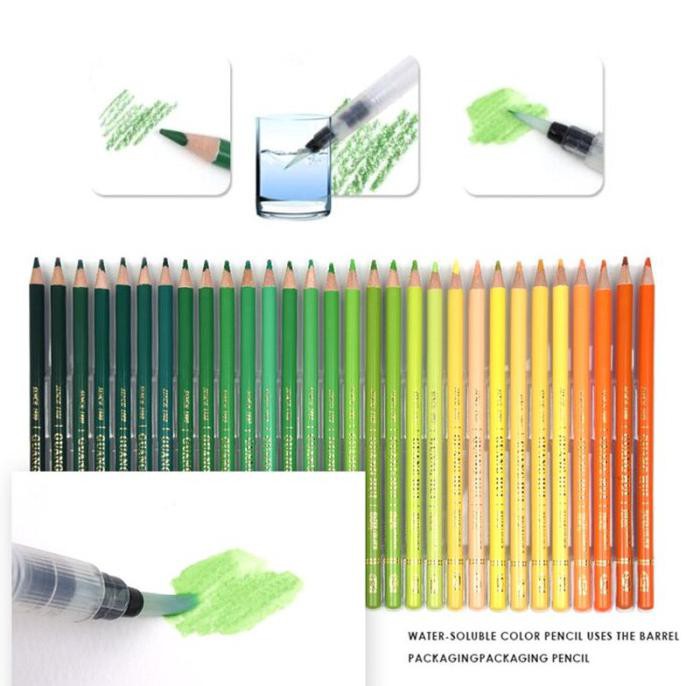 

(PERALATAN MENGGAMBAR) WATER SOLUBLE COLOR BRUTFUNER PAINTING WATER PENCILS COLOR SET 150PCWA COD