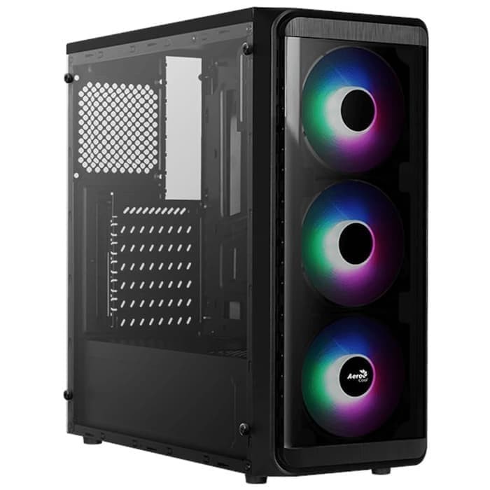 Aerocool SI-5200 FROST Black RGB Windowed Mid Tower ATX Gaming Case