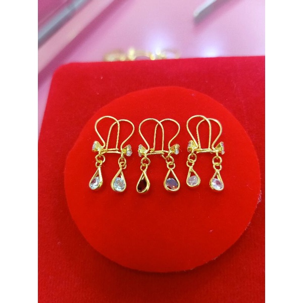 ANTING ANAK DAN DEWASA PERAK 925 LAPIS MAS