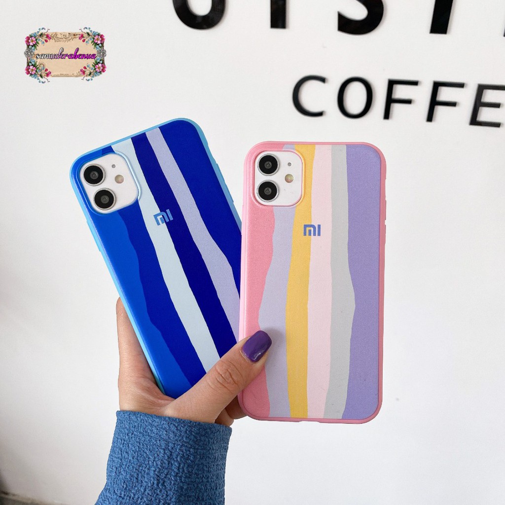 SS046 CASE RAINBOW XIAOMI REDMI NOTE 4 4X 5A 5 6 7 8 9 PRO PRIME 9T POCO M3 SB3145