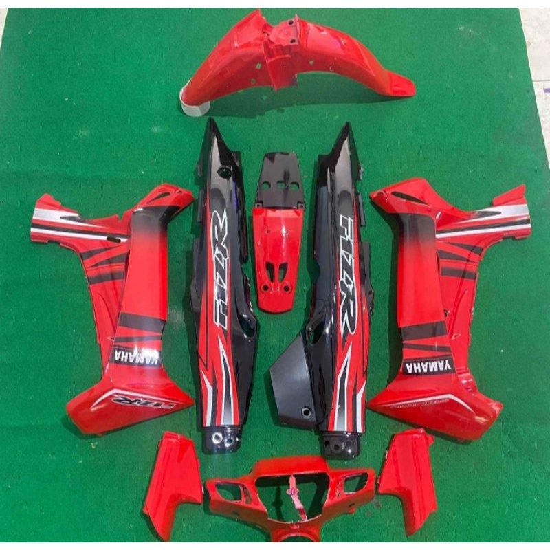 COVER BODY HALUS FULL SET YAMAHA FIZ R HITAM MERAH yamaha fiz r fiz