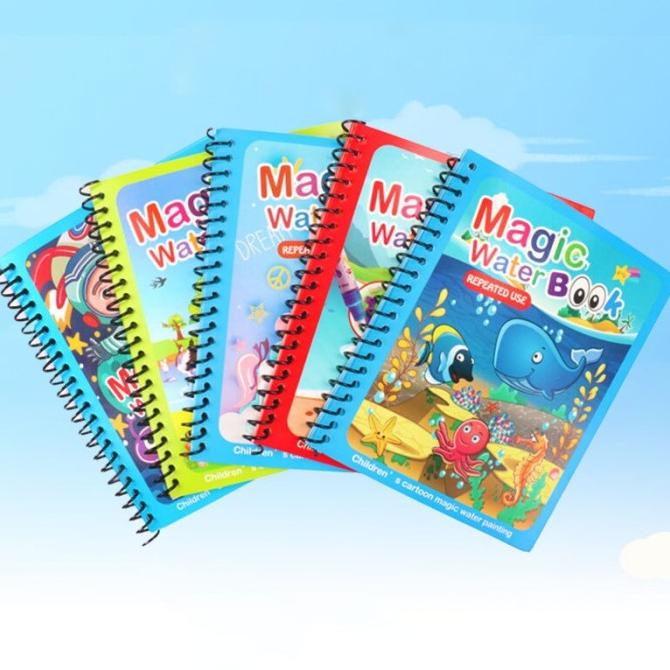

Magic Water Book - Buku Gambar Anak - Mainan Mewarnai