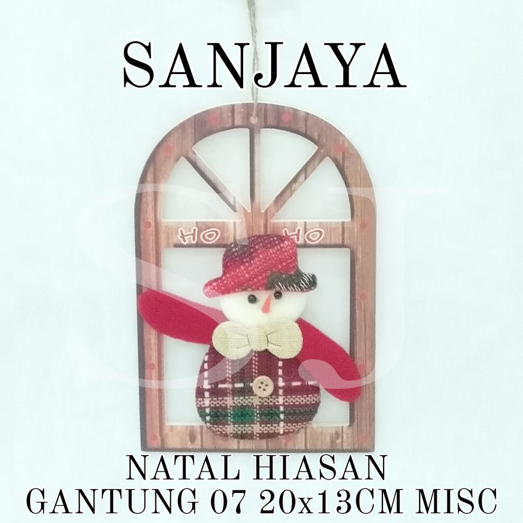 [1 Bks] Hiasan Gantungan Aksesoris Natal / Ornamen Natal / Dekorasi Pohon Natal / Natal Hiasan Gantung 07 20x13Cm Misc