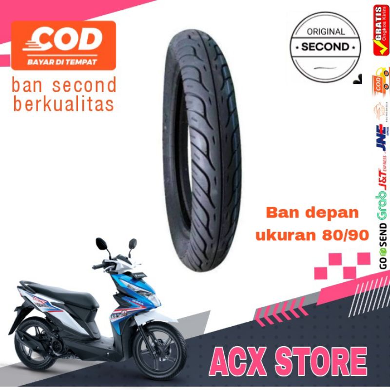 Ban motor beat depan uk 80/90 - 14 / Ban motor ring 14 / Ban motor copotan