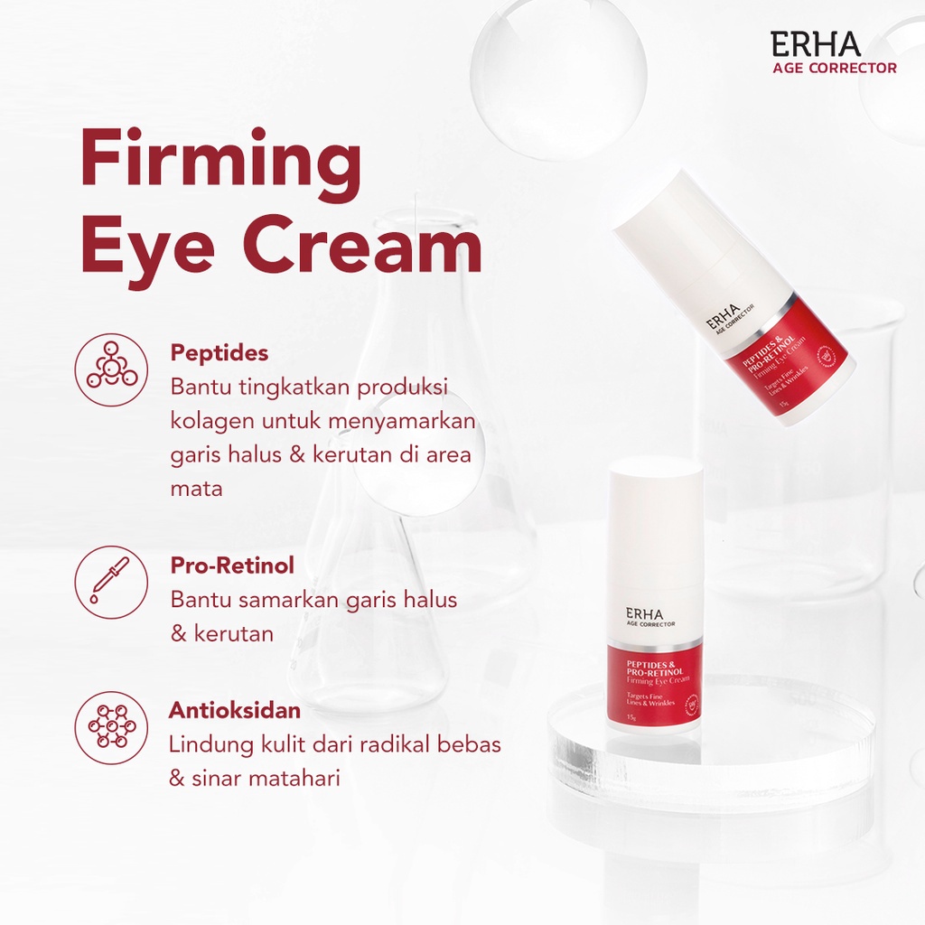 ERHA Krim Mata Age Corrector Firming Eye Cream - Mencegah Garis &amp; Kerutan