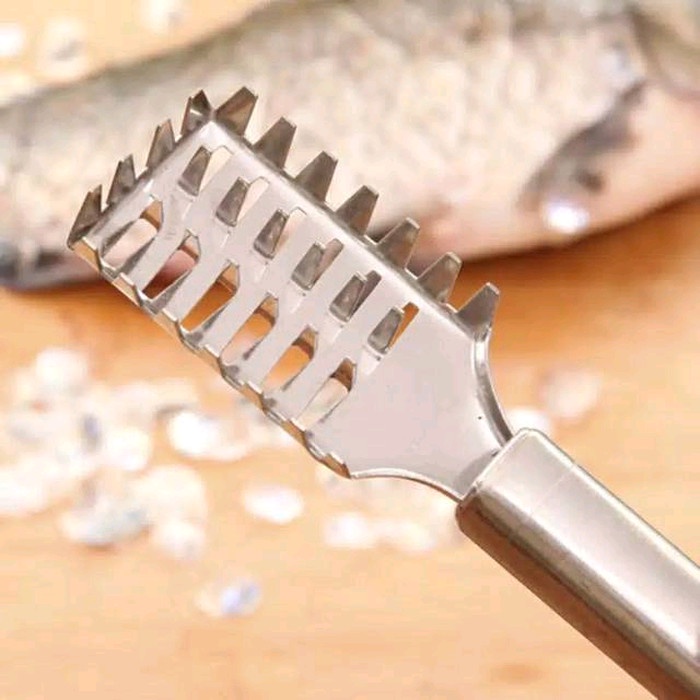 ALAT PEMBERSIH PENGUPAS SISIK IKAN STAINLESS PEELER/ PENGEROK SISIK/ FISH SCALE SKIN REMOVER