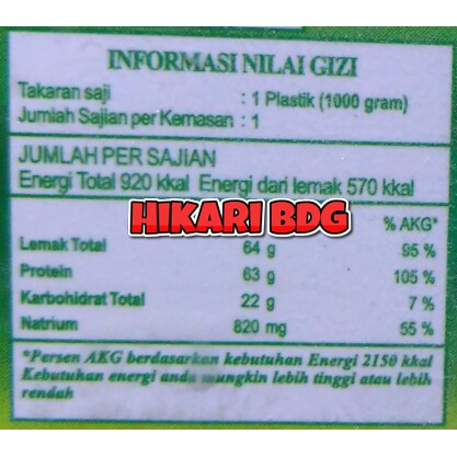 

RB22 (Spx Dan JNE Yes) 1Kg Keju Mozarella Kpbs Halal Beku