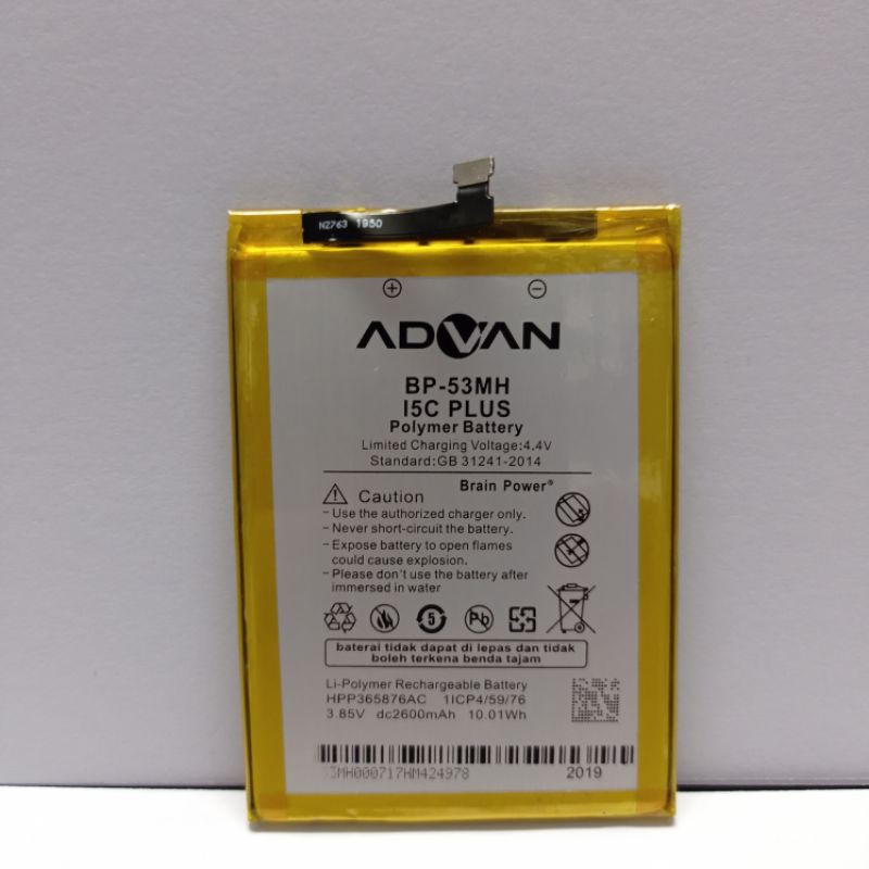 BATERAI ADVAN I5C PLUS - BP53MH - BATRE ADVAN I5C PLUS / G1 / G1 PRO ORIGINAL