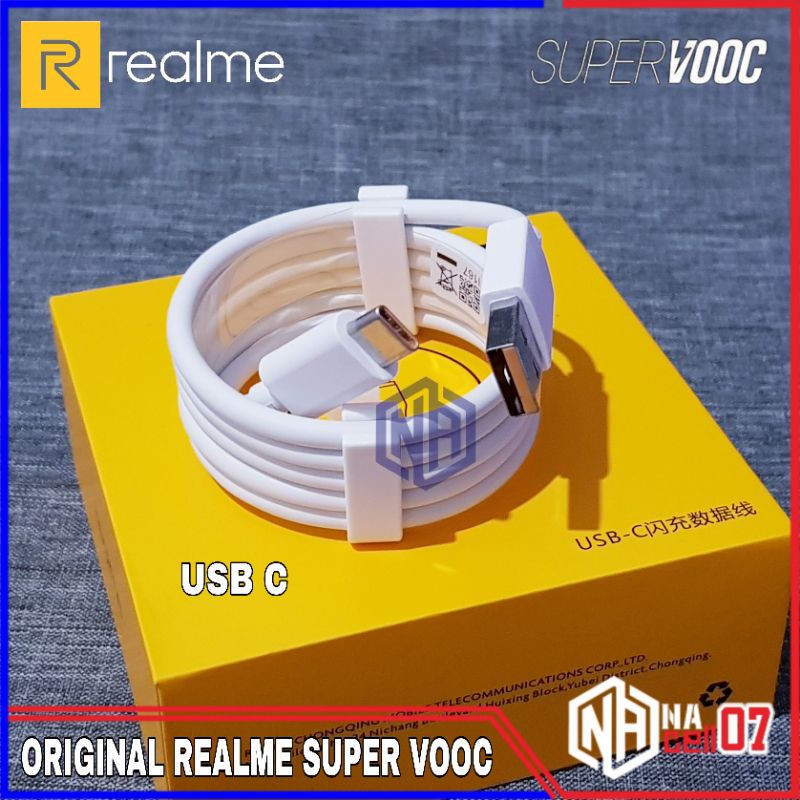 Kabel Data Realme 6 6 Pro ORIGINAL 100% SUPER VOOC USB C