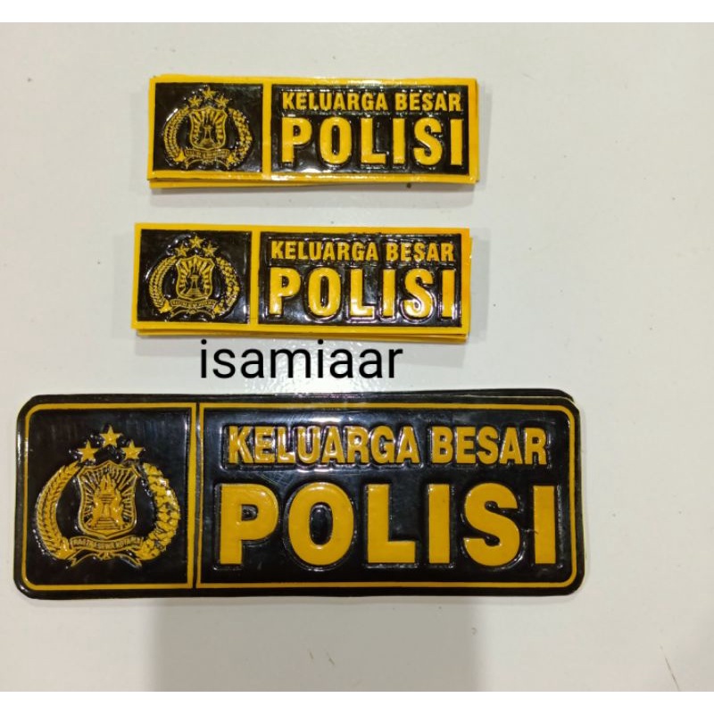 STIKER PLAT /MOBIL /MOTOR/POLISI