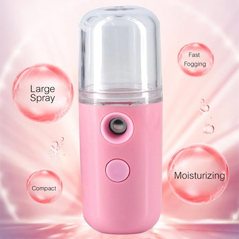 TERMURAH Nano spray pelembab kabut nano sprayer alat nano spay mist sprayer kecantikan muka portabel Nano Spray Portable Mini USB/Mist Spray COD