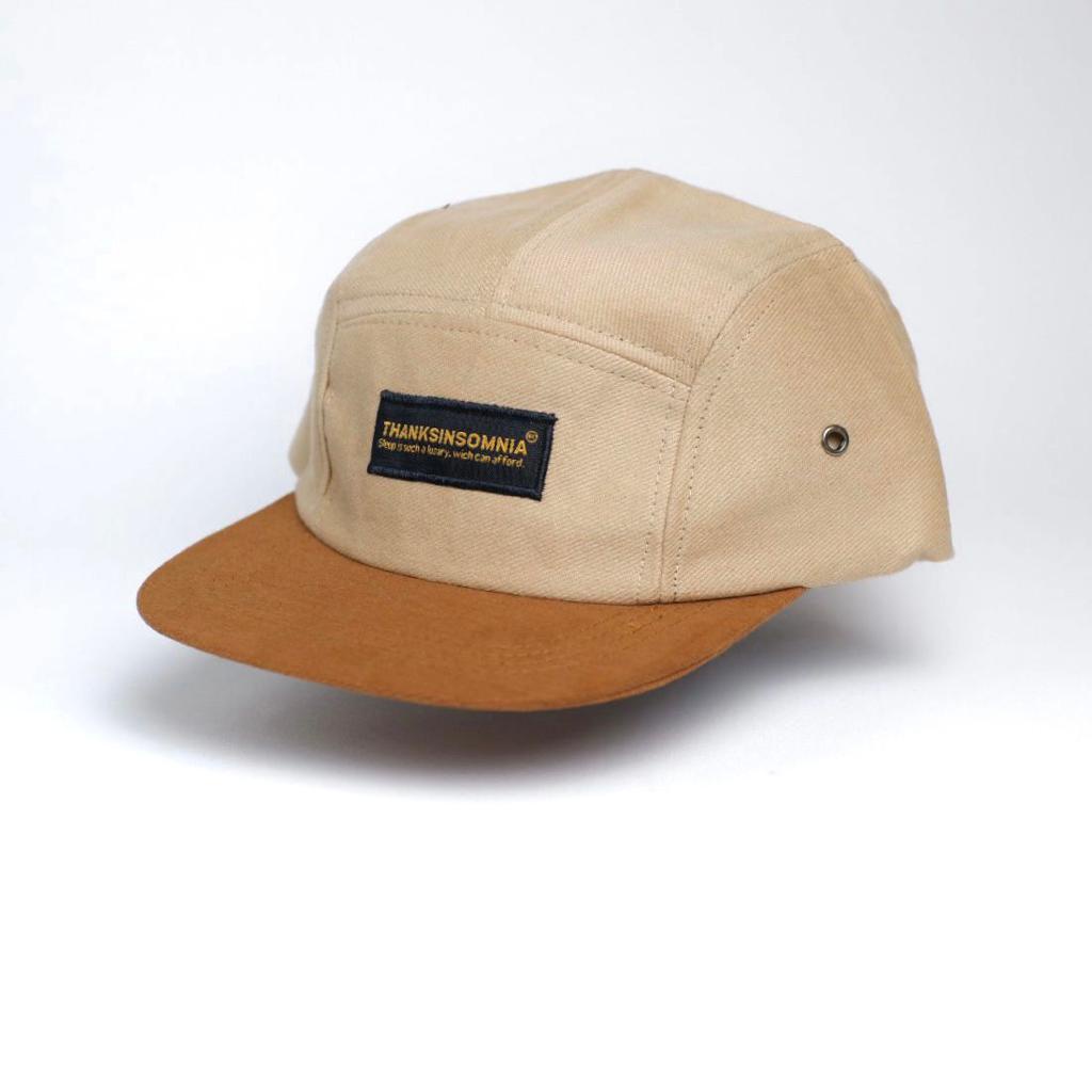 Topi Panel 5 Caps Thanksinsomnia Denim Premium Quality