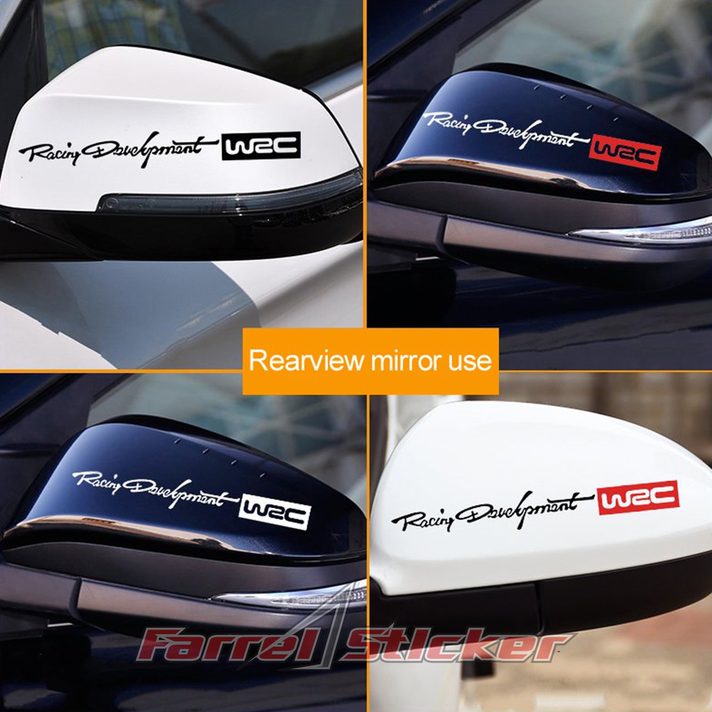 stiker sticker wrc racing handle spion