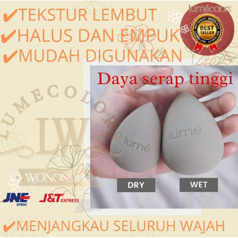 DioonaShop | Spons Spong Make Up Kosmetik Perata  Foundation Wajah Beauty Blender Lumecolors