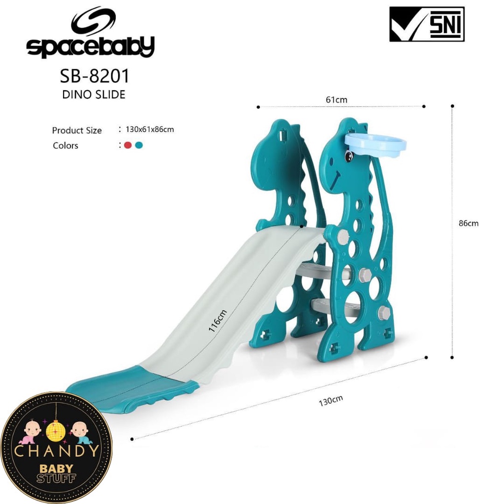 PEROSOTAN MAINAN ANAK SLIDE MODEL DINO SB 8201 DAN DOLPHIN JM 30244