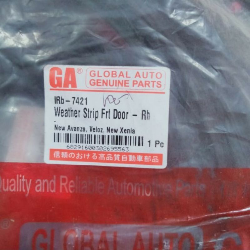 Weather Strip / Karet Pintu Avanza / Xenia New 2012up