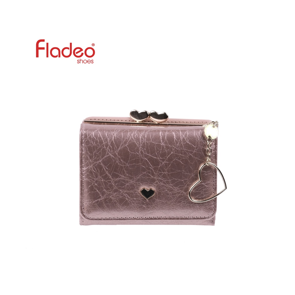Fladeo H21/QD189-DH/Dompet Lipat Mini Wanita [ Compact Wallet ] - Champagne