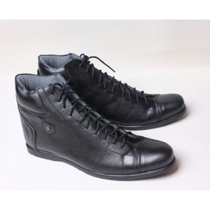 PREMIUM Sepatu Pria Branded - Bally Boots Maroon & Black TERMURAH