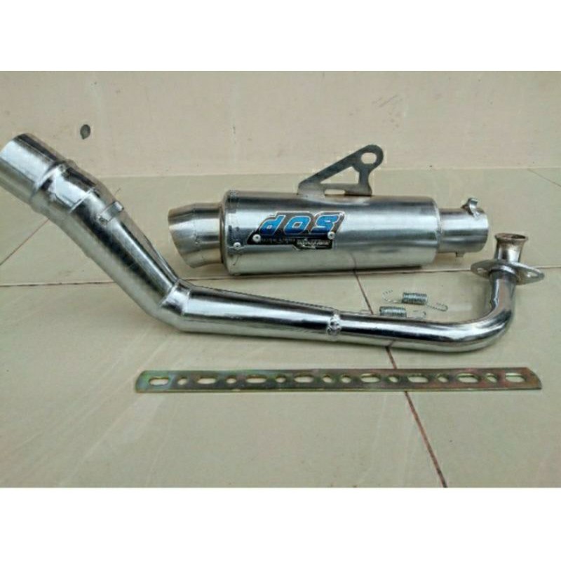 knalpot racing DOS muffler honda beat karbu/fi beat street scoopy vario 110 fi LED spacy nex spin