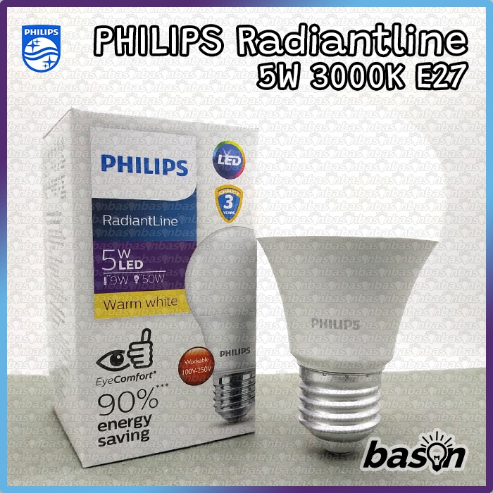 PHILIPS RadiantLine LEDBulb 5W E27 - Bohlam Lampu LED