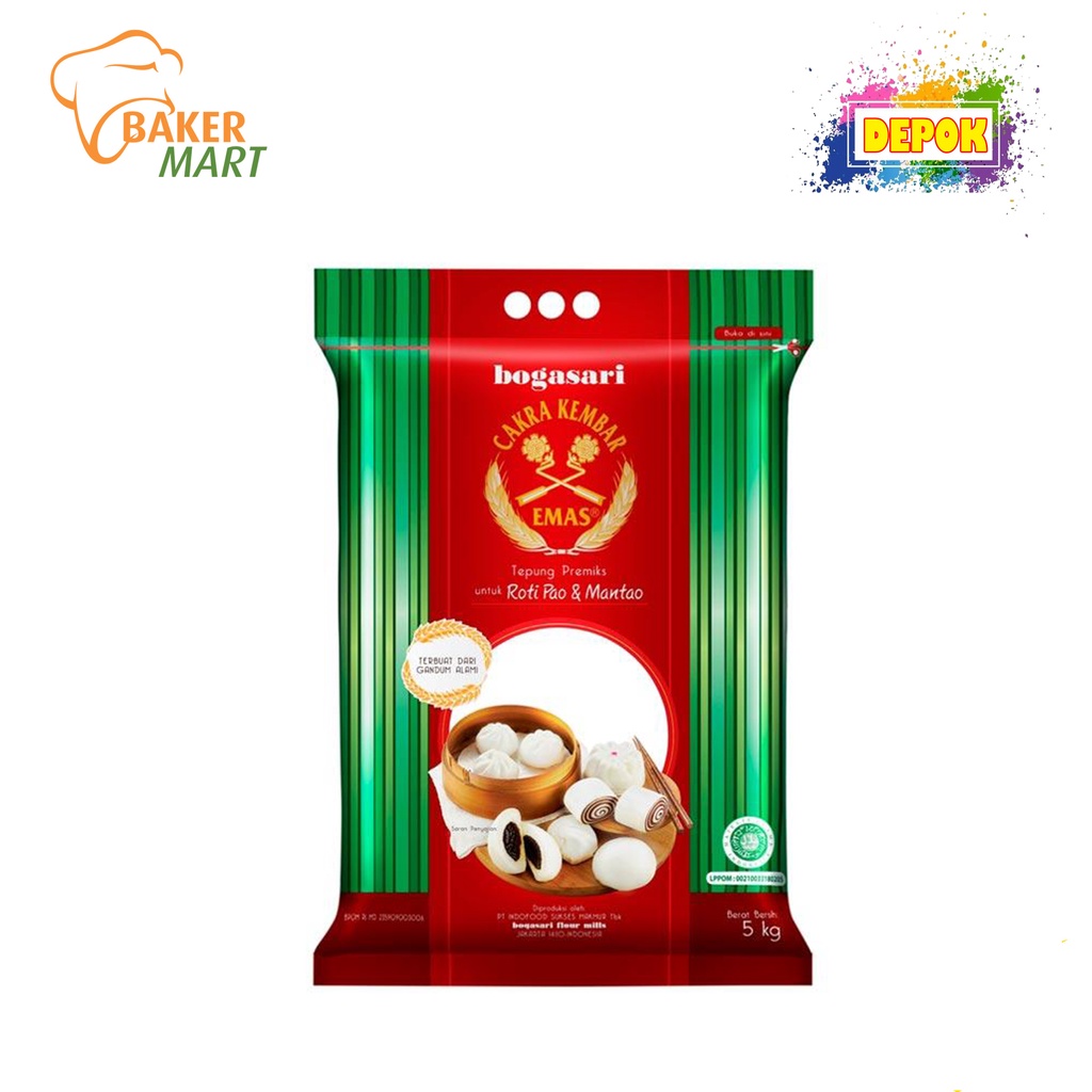 

Tepung Cakra Emas Pao 5kg