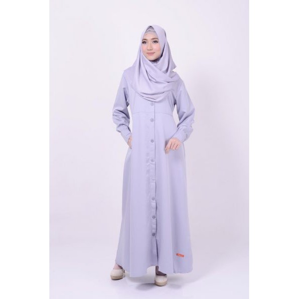 Baju gamis Ballotelli India Warna Hitam, Abu-abu & Merah Maron Full Kancing Depan