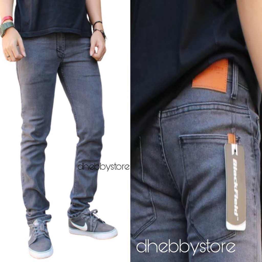 [ BAYAR DITEMPAT_COD ] UKURAN JUMBO!!! Celana Jeans Panjang Pria Skinny Strech / Celana Levis BIG