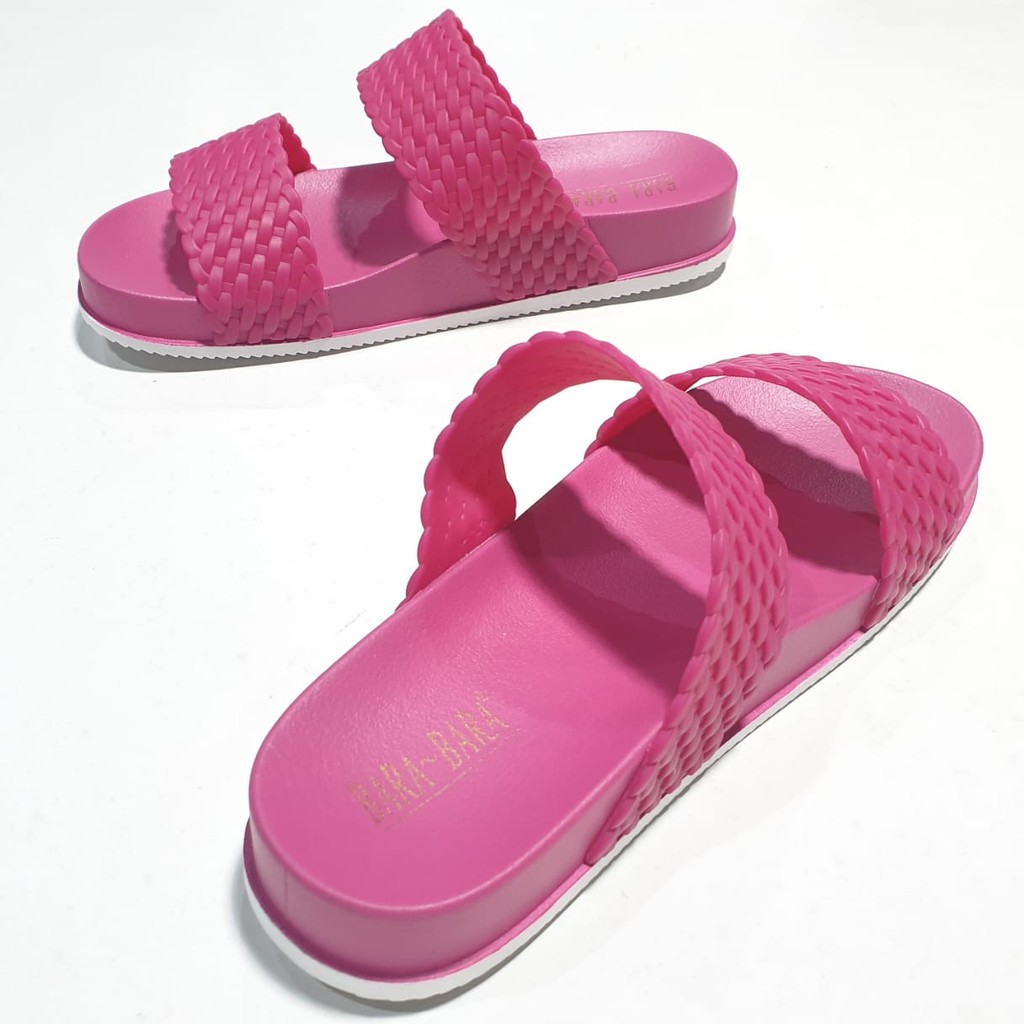 jelly sandal wanita barabara slop ban 2 karet import WS855B2TKR