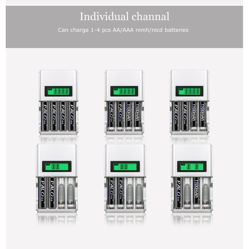 [ORIGINAL] Charger Baterai 4 Slot battery Cas Display LCD Batu Batrai Casan AA AAA NiMh NiCd C903W
