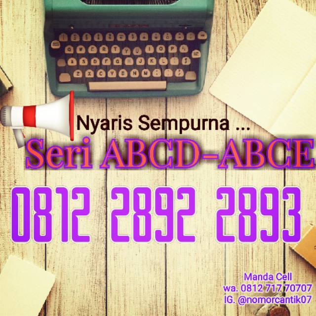 Nomor cantik simPATI ABCD abce 4G LTE Kembar siam