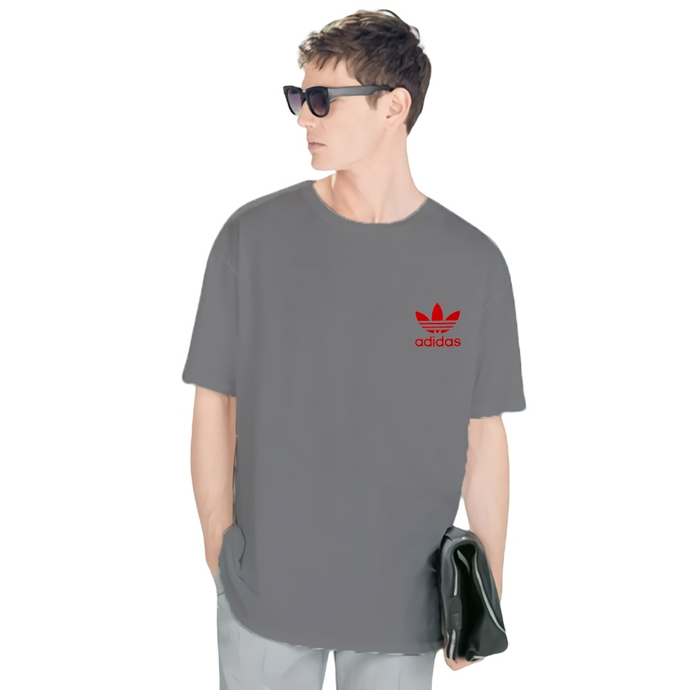 COD Kaos Adidas katun 24S pria wanita oversize