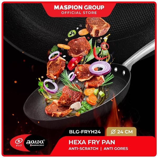 Maspion Wajan Hexa Frypan 28 Cm - Wajan Tahan Gores Anti lengket