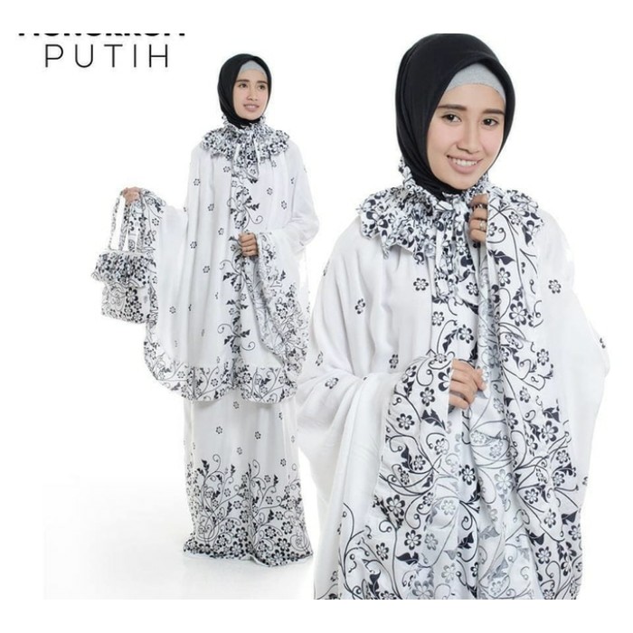 Best Quality Mukena Tanpa Kepala Dewasa Monocrome /  Mukena Dewasa Tanpa Kepala