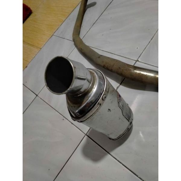 knalpot racing helmi hendra OVAL satria fu