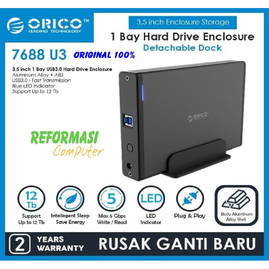 Orico 7688U3 HDD Enclosure 3.5&quot; SATA USB 3.0