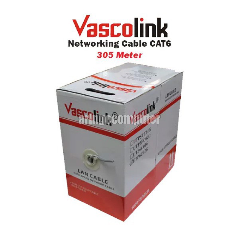 Network (Cabling) Vascolink UTP Cat 6 (305mtr) meteran