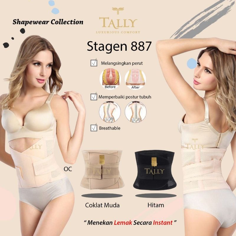 TALLY STAGEN Corset Pelangsing Perut St 887 Slimming Corset
