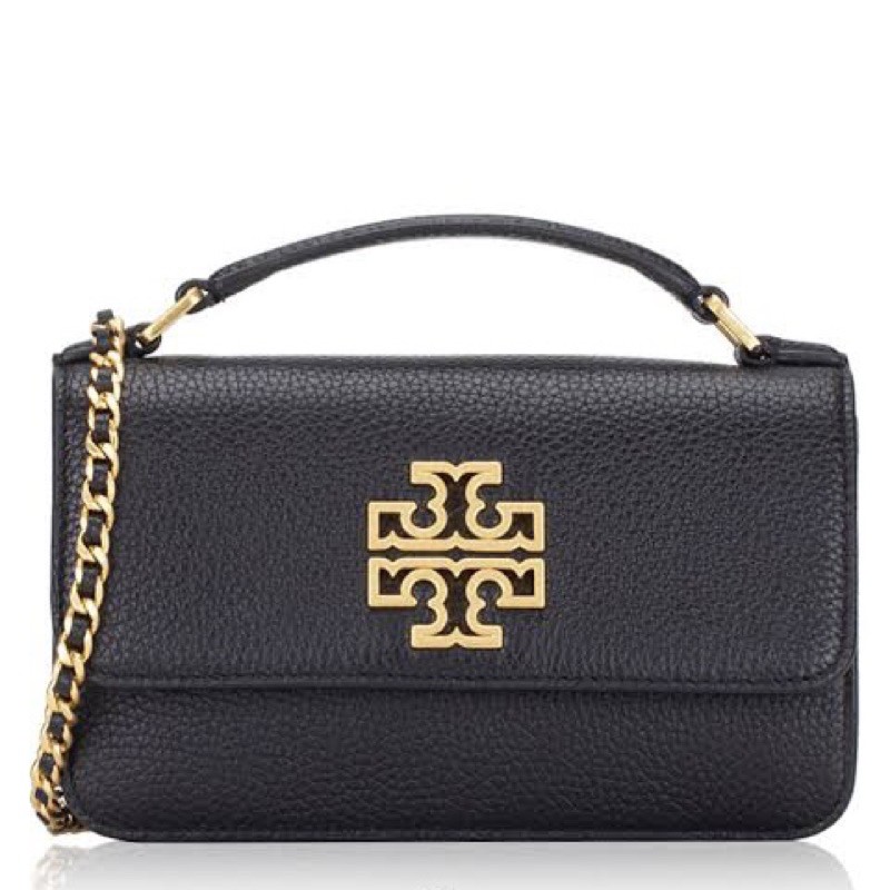tory burch tb britten mini top handle black