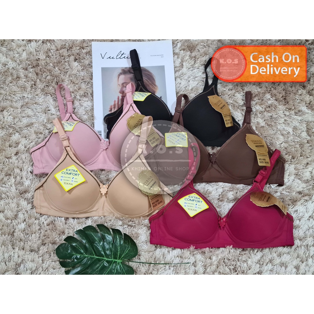 Bra bh Wanita busa tipis list A88 size 34-40 kait 2