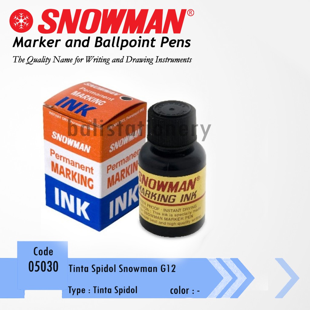 

Tinta Spidol Marker Snowman G12