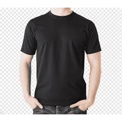 Kaos Tshirt Polos KAUZTEE Premium Tshirt Unisex 100% Cotton Combed 28s - Black