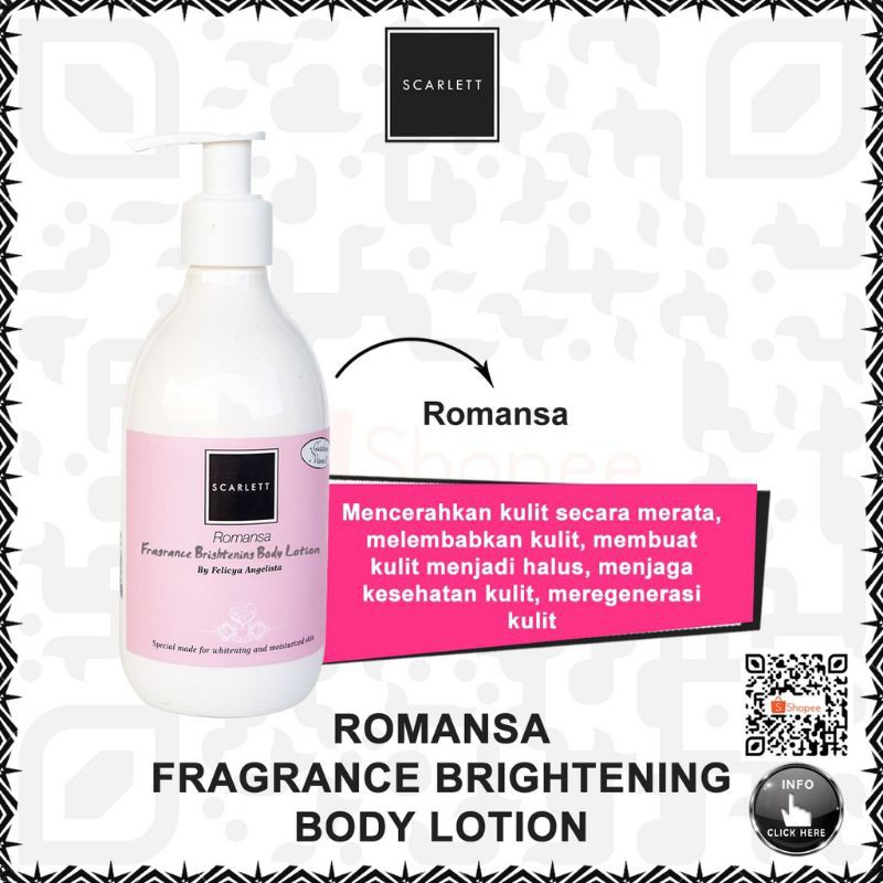 COD - SCARLETT BRIGHTENING BODY LOTION - MENCERAHKAN DAN MELEMBUTKAN - ORIGINAL BY FELICIA ANGELISTA