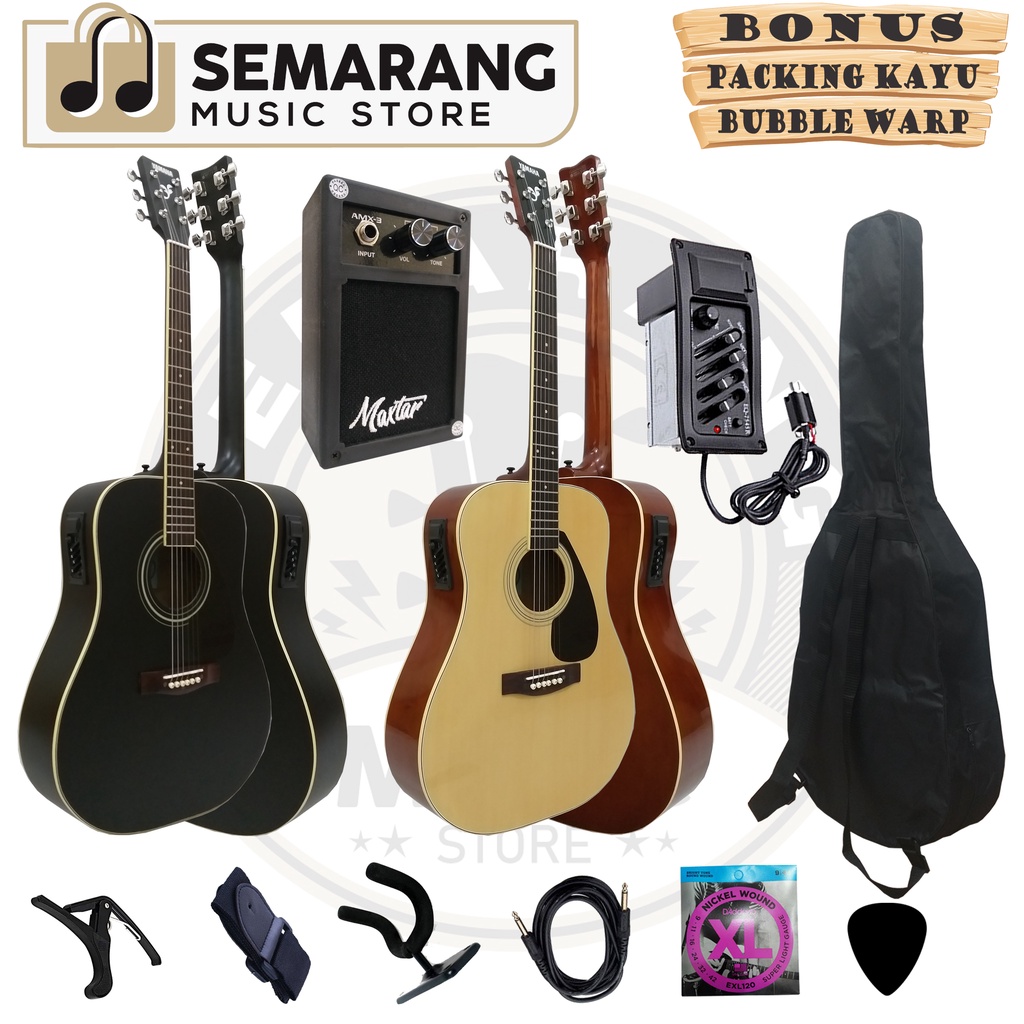 Gitar Akustik Elektrik F310 Custom Equalizer 7545r Paket Super Komplit