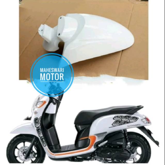 Spakbor Depan Scoopy Fi eSP 2017 2019 Putih.
