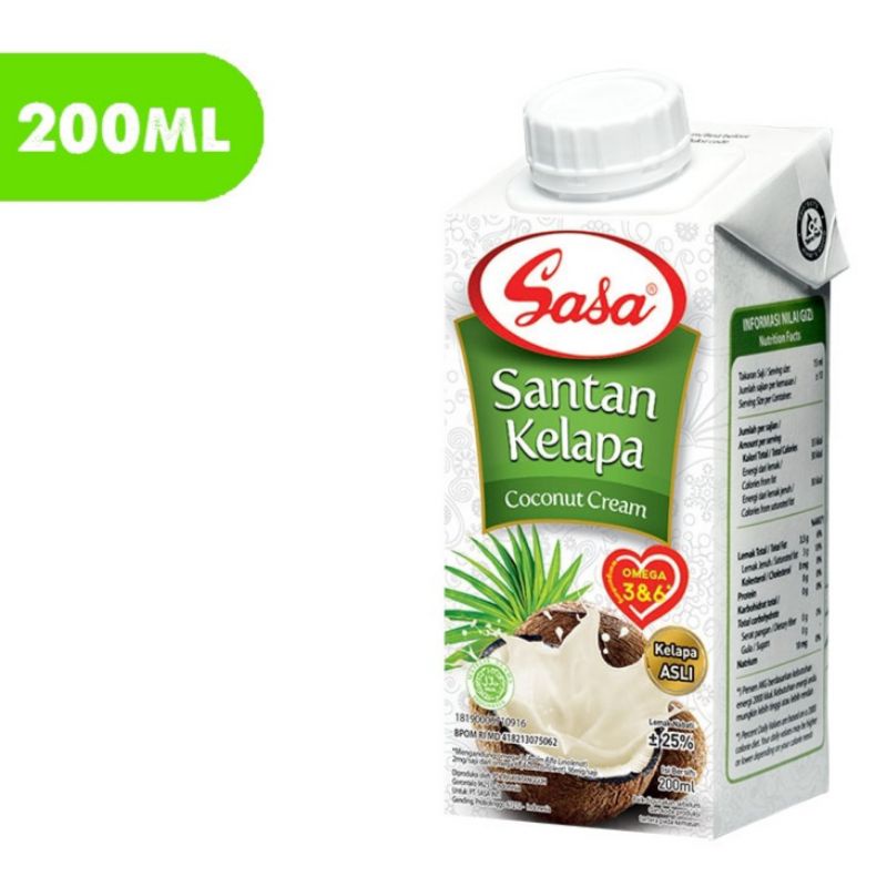 Sasa Santan Kelapa Cair 65Ml/Sasa Santan Cair 200 ml/Santan klatu santan kelapa tua 70 ml