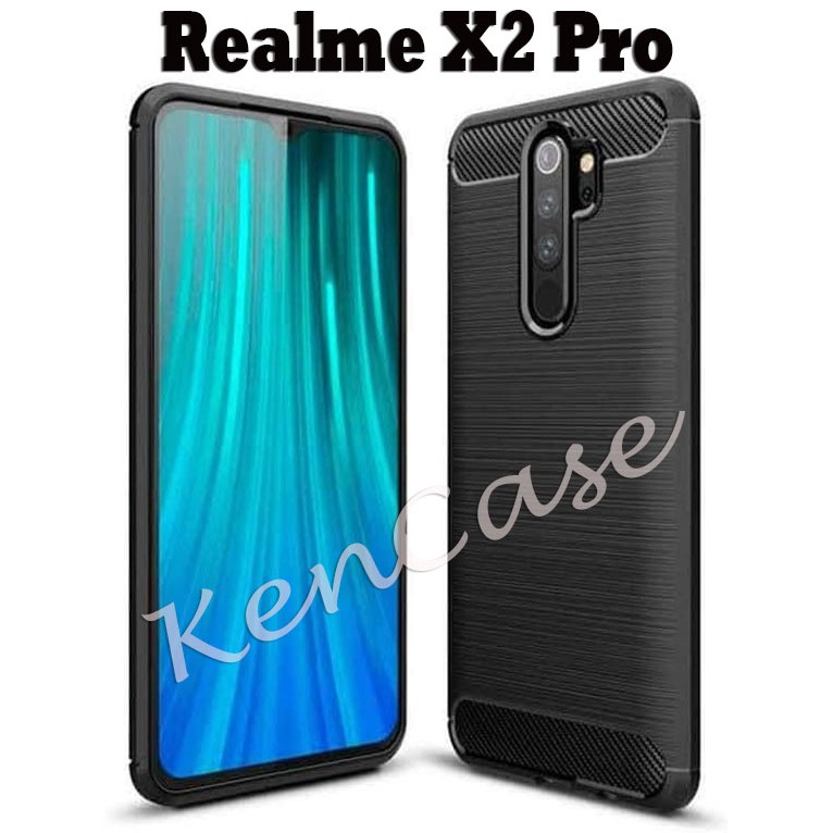 Case Realme X2 Pro Softcase Realme X2 Pro Ipaky Shockproof Carbon