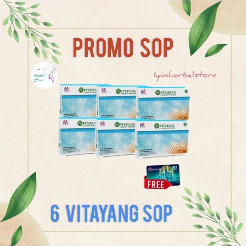 Promo 6 Vitayang SOP | Salmon Ovary Peptide| Sop Vitayang | Sop KK Indonesia