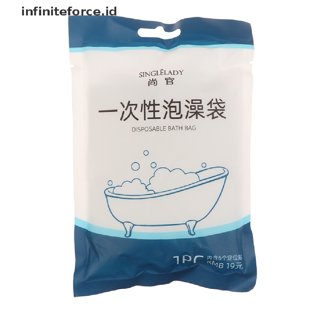 (infiniteforce.id) Plastik Cover Bathtub Sekali Pakai Portable Untuk Travel / Hotel